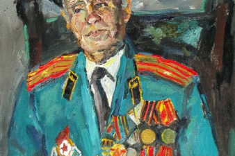 Леонид Стефанович Лагутин – участник ВОВ. 2010. Холст, масло. 90х70. Собственность автора